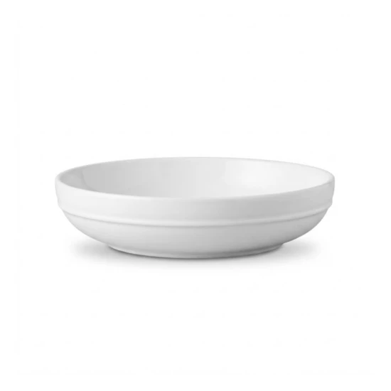 Dunlem Stoneware Embossed Heart Pasta Bowl (20.5cm - White)