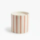 Candlelight Round Ceramic Candle Pink Rhubarb & Rasperry