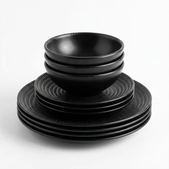  Dunlem Black Carbon Dinner Set