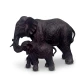 Dunlem Resin Mother and Baby Elephant Figurine (24.5 x 36.5 x 17.5 cm)
