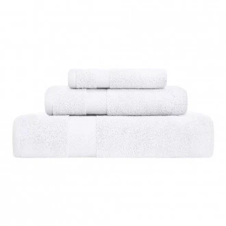 Superior Zero Twist 100% Cotton Super Soft and Absorbent 3 - Piece Towel Set, White