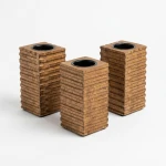 Dunlem Set of 3 Byrant Tealights- Mango Wood