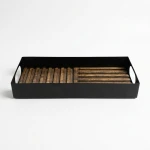 Candlelight FSC-Certified Mango Bryant Tray with Handles - (L:32 cm x W:12.5 cmx H:5 cm)