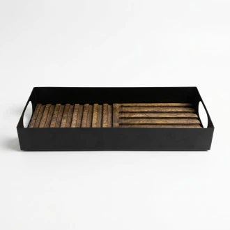 Candlelight FSC-Certified Mango Bryant Tray with Handles - (L:32 cm x W:12.5 cmx H:5 cm)