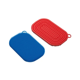 Colourworks Brights Anti-Bacterial Kitchen Scourers - Silicone - Assorted Colours