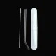 Diamond Borosilicate Glass Straw with Cleaning Brush and Plastic Case.