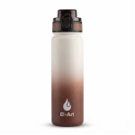 El-Ari Vibrant Gradient Water Bottle, BPA-Free Durable Plastic – Leak-Proof, Lightweight & Travel-Ready, 500ml, Brown