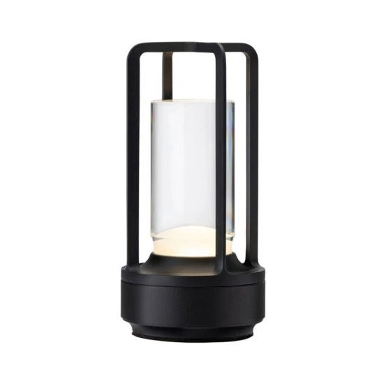 Utopia Cuba LED Cordless Lamp 17.5cm - Black