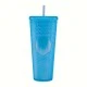 Shop quality Gleamy Studded Double-Walled Tumbler with  Lid and Straw - Iridescent Blue in Kenya from vituzote.com Shop in-store or online and get countrywide delivery!