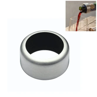 BarCraft Stainless Steel Wine Drip Collar
