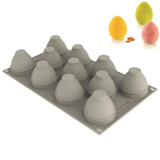 Silikomart Silicone Egg Hunt Mould - 11 Cavities Mould for Desserts 