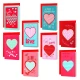 Zonon Valentine’s Day Card Heart & Pattern Series, Includes Envelope, Assorted 4 x 6'' 