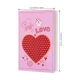 Zonon Valentine’s Day Card Heart & Pattern Series, Includes Envelope, Assorted 4 x 6'' 