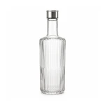 Neville GenWare Glass Striped Water Bottle, 1 Liter