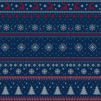 Wrapping Gift Paper Festive Knitted Pattern - 59.5cm W X 42cm L