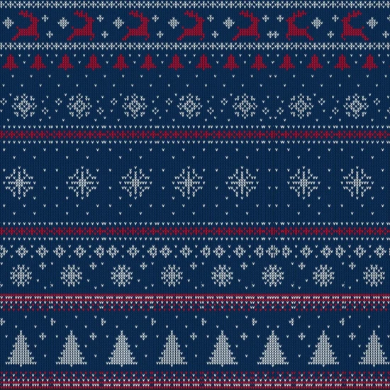 Wrapping Gift Paper Festive Knitted Pattern - 59.5cm W X 42cm L