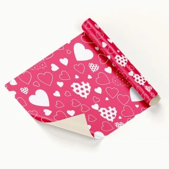 Wrapping Gift Paper  Love Heart Pattern - 59.5cm W X 42cm L