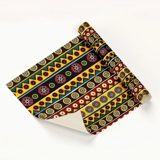 Wrapping Gift Paper Tribal Pattern - 59.5cm W X 42cm L