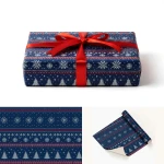 Wrapping Gift Paper Festive Knitted Pattern - 59.5cm W X 42cm L
