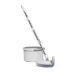 Easy Housewares Clean Water Spin Mop with 360° rotating mop head - White