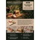 Bongo QP Grainline Serving Board - Natural & Chocolate (L: 47cm x D: 24cm)