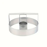 Crisp Cut Stainless Steel Doughnut Cutter, 8.5cm