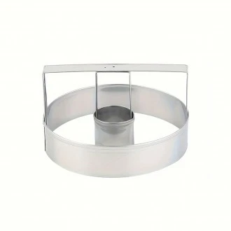 Crisp Cut Stainless Steel Doughnut Cutter, 8.5cm