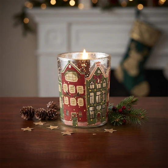  Candlelight Town House Boxed Candle in Mulled Wine Scent 