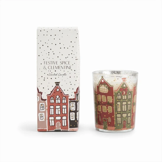  Candlelight Town House Boxed Candle in Mulled Wine Scent 