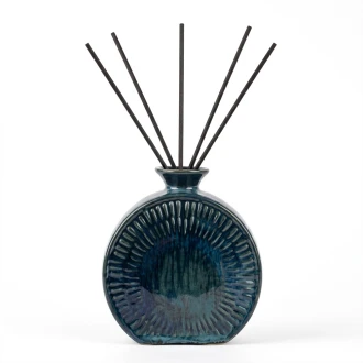 Dunelm Sage & Black Pepper Reed Diffuser – Reusable Reactive Glaze Vessel