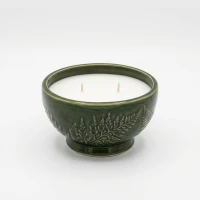 Dunlem Churchgate Olive Leaf & Fern Round Multi-Wick Candle