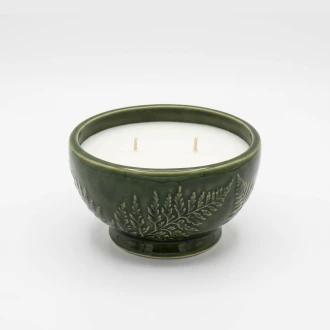 Dunlem Churchgate Olive Leaf & Fern Round Multi-Wick Candle