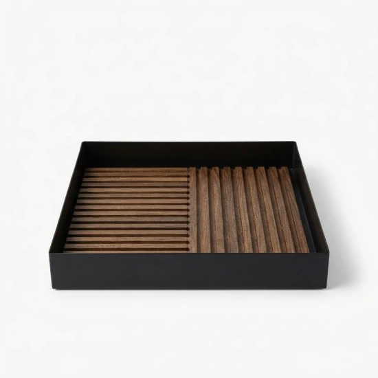 Candlelight 100% FSC Mango Wood Bryant Tray with Cut-Out Handles (H:5.5cm x W:29.5cm x L:45.0cm)