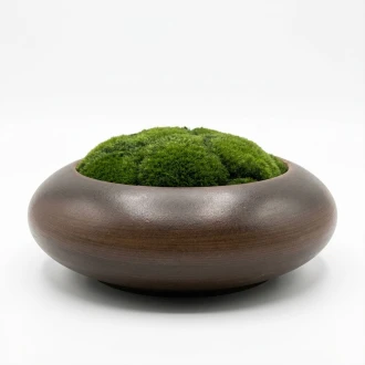 Dunelm Faux Moss in a Bowl- 34cm Diameter