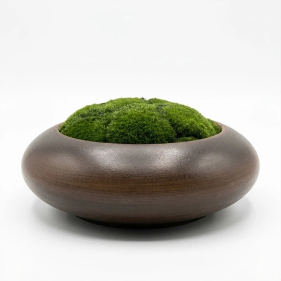 Dunelm Faux Moss in a Bowl- 34cm Diameter