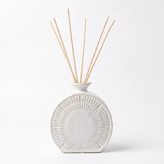 Dunelm Fig & Cedarwood Reed Diffuser with Reusable Ceramic Reactive Glaze