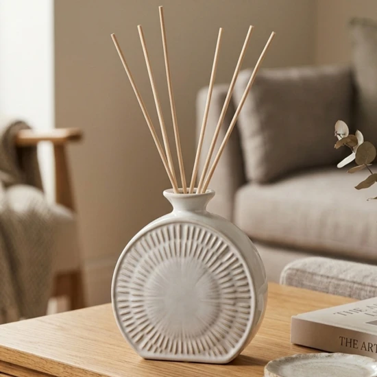 Dunelm Fig & Cedarwood Reed Diffuser with Reusable Ceramic Reactive Glaze