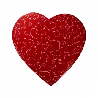 Undugu Heart Shaped Trinket Dish with Cover - Hearts