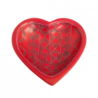 Undugu Heart Shapped Trinket Dish - Bowl
