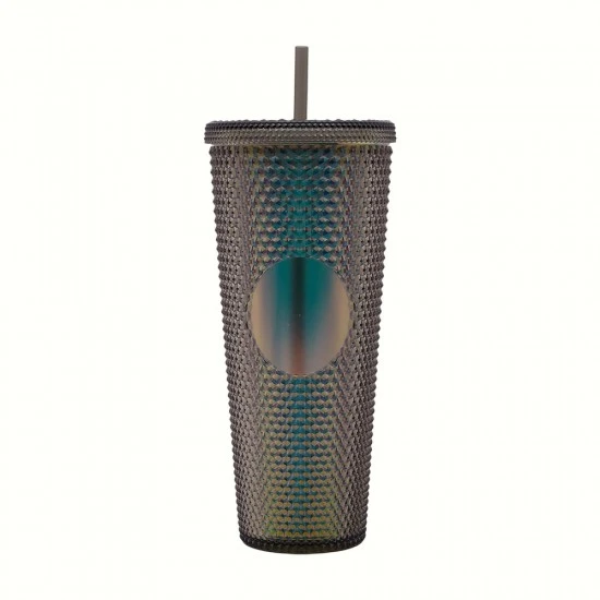 Shop quality Gleamy Studded Double-Walled Tumbler with Lid and Straw - Iridescent Midnight Black, 710 ml in Kenya from vituzote.com Shop in-store or online and get countrywide delivery!