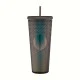 Shop quality Gleamy Studded Double-Walled Tumbler with Lid and Straw - Iridescent Midnight Black, 710 ml in Kenya from vituzote.com Shop in-store or online and get countrywide delivery!