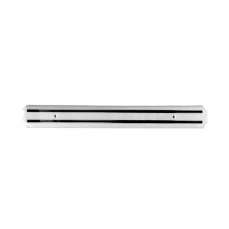 Neville Genware Wall Mounted Magnetic Knife Rack 22" White- Not suitable for knives weighing over 500g