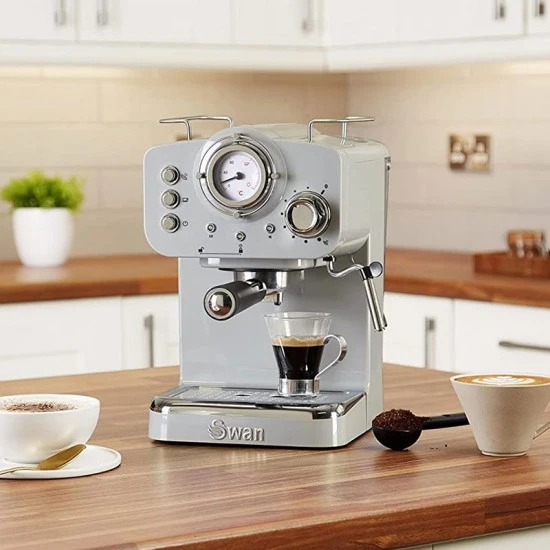 Shop quality Swan Retro Pump Espresso Coffee Machine - Grey in Kenya from vituzote.com Shop in-store or online and get countrywide delivery!