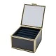 Shop quality Candlelight Metal Frame Glass Jewellery Box With Navy Fabric Lining in Kenya from vituzote.com Shop in-store or online and get countrywide delivery!