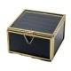 Shop quality Candlelight Metal Frame Glass Jewellery Box With Navy Fabric Lining in Kenya from vituzote.com Shop in-store or online and get countrywide delivery!