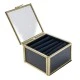 Shop quality Candlelight Metal Frame Glass Jewellery Box With Navy Fabric Lining in Kenya from vituzote.com Shop in-store or online and get countrywide delivery!