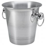 Neville Genware Aluminium Wine Bucket With Ring Handles, 3.25 Liters