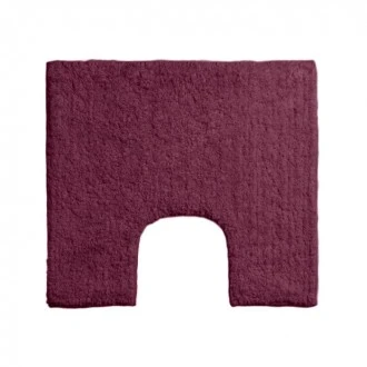 Premier Purple Cotton Bath Mat and  Pedestal  Set