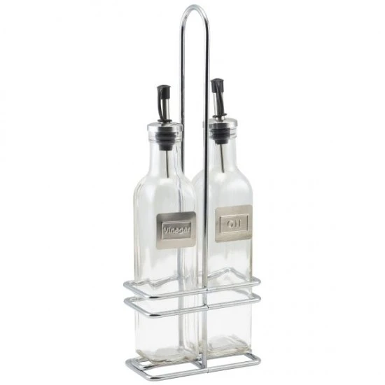 Shop quality Neville Genware Square Glass Oil & Vinegar With Chrome Stand in Kenya from vituzote.com Shop in-store or online and get countrywide delivery!