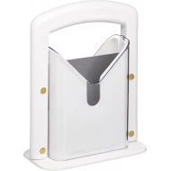 Kitchen Craft Bagel Guillotine Universal Slicer, 9.25-Inch, White